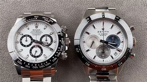 rolex daytona vs zenith chronomaster sport